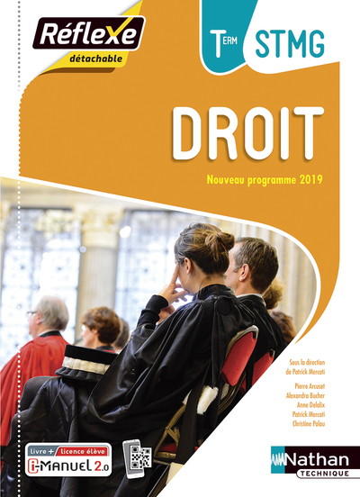 Droit Term STMG (Pochette Réflexe) Livre + Licence élève – 2020