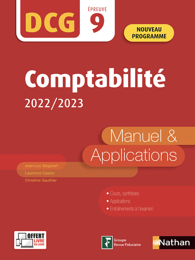 Comptabilité – DCG – Epreuve 9 – Manuel et applications – 2022/2023