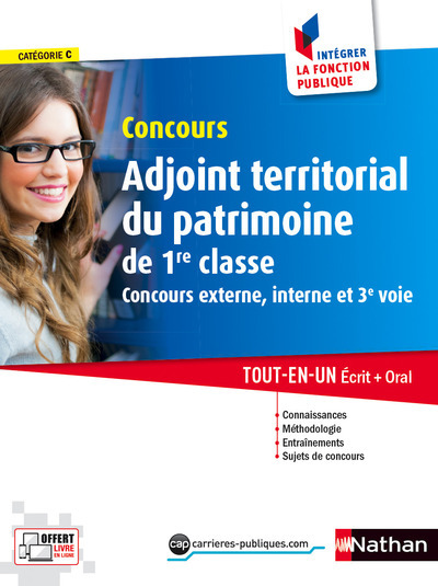 Concours adjoint territorial du patrimoine de 1ère classe N 41 Intégrer la fonction publique – 2016