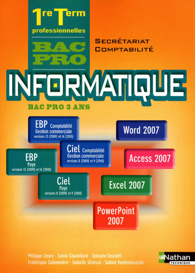 Informatique – 1re/Term Bac pro Comptabilité – Sécrétariat