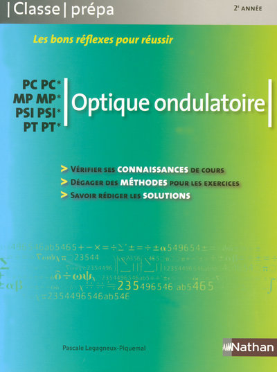 Optique ondulatoire – PC-PC* MP-MP* PSI-PSI* PT-PT*Classe Prépa Livre