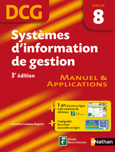 Systèmes d’information de gestion DCG – Épreuve 8 – Manuel et applications DCG