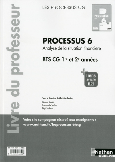 Processus 6 BTS CG 1ère et 2ème années (Les processus CG) Professeur 2017