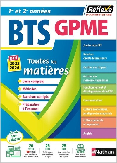 BTS Gestion de la PME – (Toutes les matières – Réflexe N°10) – 2022