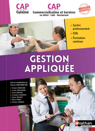Gestion appliquée – CAP Cuisine/CAP Commercialisation et services en HCR 1ère/2ème années – Elève