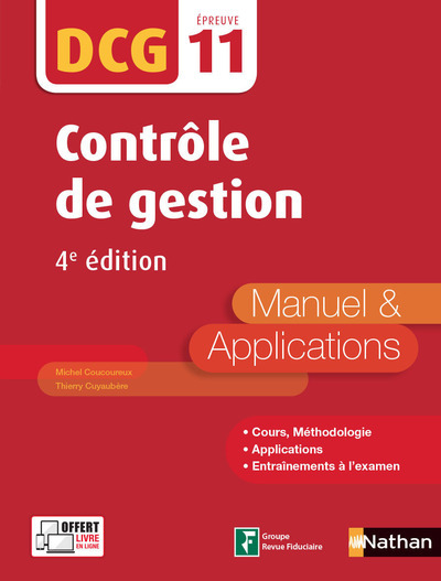 Contrôle de gestion – DCG – Épreuve 11 – Manuel et applications – 2017