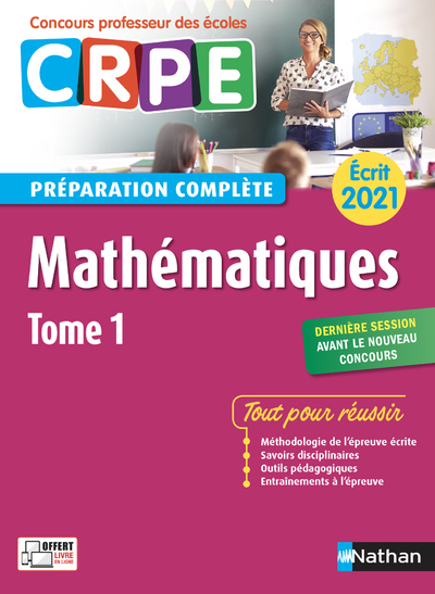 Mathématiques – tome 1 Préparation complète – Ecrit 2021 (CRPE) 2020