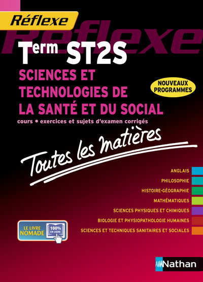 SCIENCES ET TECHNOLOGIES DE LA SANTE ET DU SOCIAL TERM ST2S – REFLEXE N10 – TOUTES MATIERES 2013
