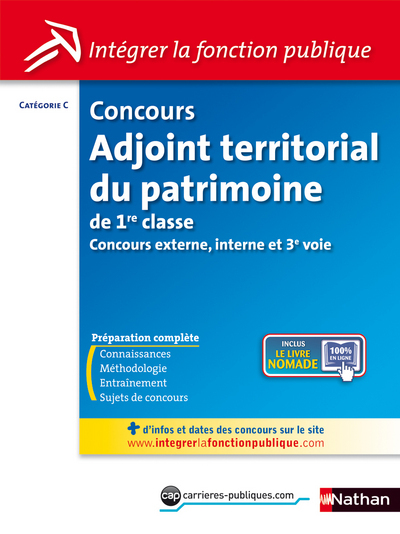 Concours Adjoint territorial du patrimoine de 1re classe Catégorie C – Intégrer la fonction publique