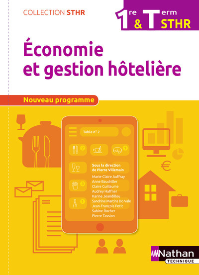 Economie et gestion hôtelière – 1re & Term STHR élève – 2017