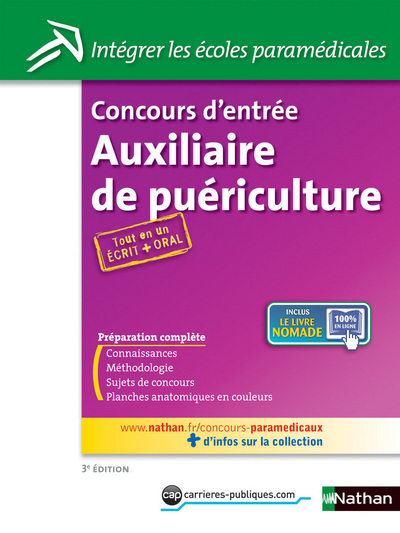 CONCOURS D’ENTREE AUXILIAIRE DE PUERICULTURE N35 ECRIT/ORAL (INTEGRER LES ECOLES PARAMEDIC) 2012
