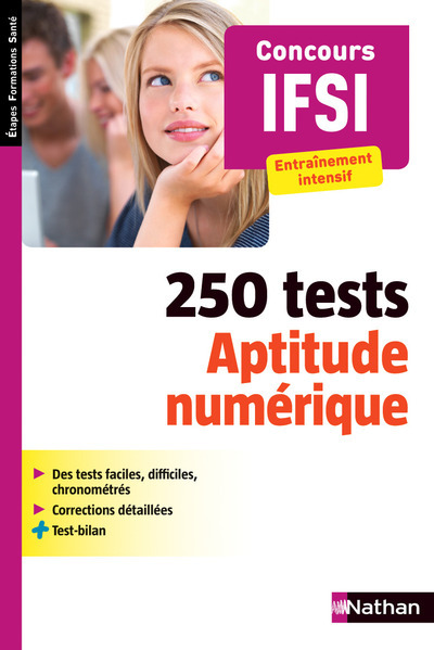 250 Tests – Aptitude numérique Entraînement intensif Etapes Formations Santé
