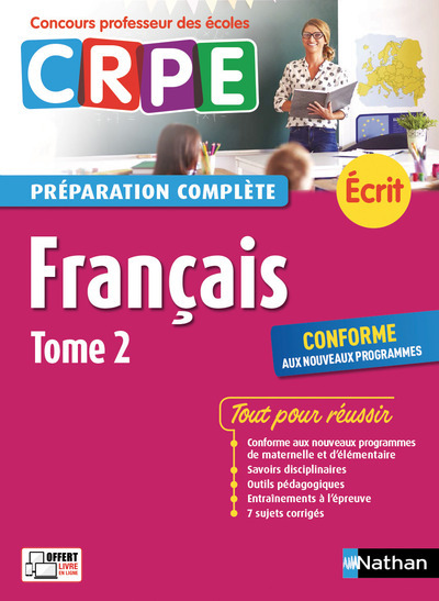 Français Tome 2 – Préparation complète – Ecrit – Concours professeur des écoles – 2017