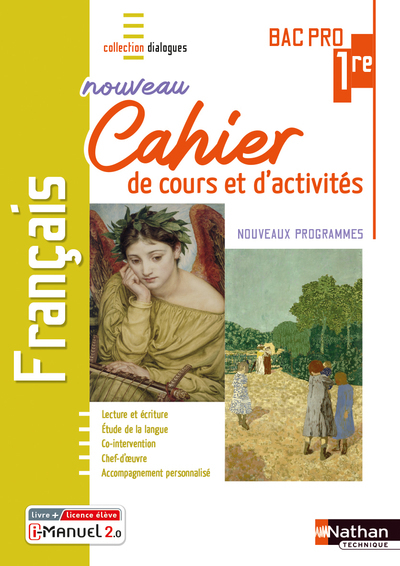 Français – 1ère Bac Pro – Cahier de cours et d’activités (Dialogues) Livre + licence élève
