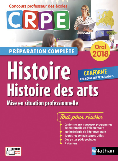 Histoire – Histoire des arts – Oral (Préparation complète) – Concours Professeur des écoles – 2018