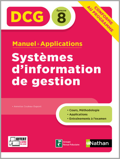 Systèmes d’information de gestion – Epreuve 8 DCG – Manuel & Applications – 2020
