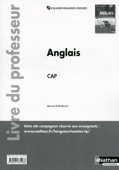 Anglais – CAP Read, write, speak, listen Cahiers regards croisés CAP Livre du professeur