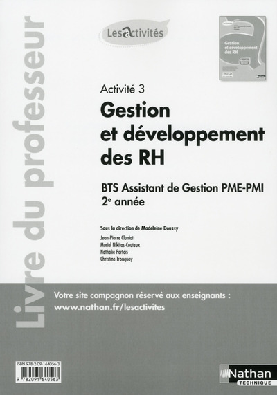Activité 3 BTS assistant de gestion PME-PMI 2ème année – professeur (Les activités) – 2016