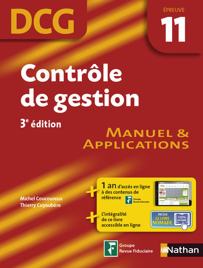 Contrôle de gestion DCG – Épreuve 11 – Manuel et applications DCG