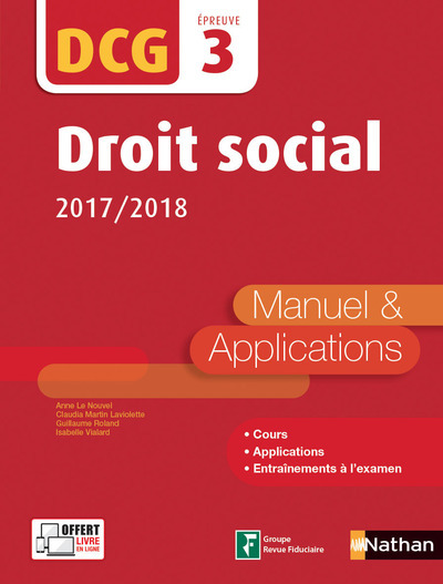 Droit social 2017/2018 – DCG – Epreuve 3 – Manuel et applications 2017