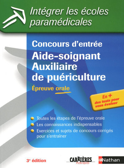 CONCOURS D’ENTREE – AIDE-SOIGNANT AUXILIAIRE DE PUERICULTURE – EPREUVE