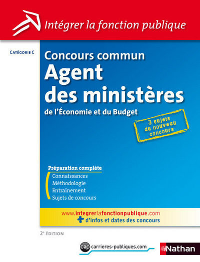 CONCOURS COMMUN AGENT DES MINISTERES DE L’ECONOMIE ET DU BUDGET-CAT C – N29 – 2010