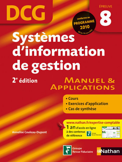 SYSTEMES D’INFORMATION DE GESTION EPREUVE 8 DCG ELEVE 2010