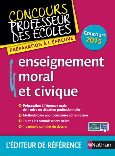 Enseignement moral et civique – Préparation à l’épreuve (Concours professeur des écoles) 2015