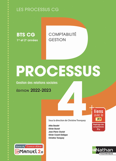 Processus 4 – BTS CG 1ère et 2ème années (Les processus CG) Livre + licence élève – 2022