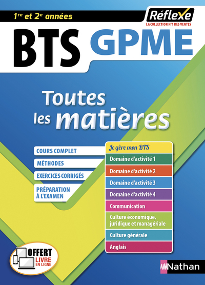 BTS Gestion de la PME – (Toutes les matières – Réflexe N°10) – 2019