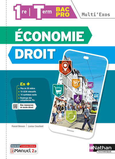 Economie Droit – 1re/Term Bac Pro (Multi’Exos) Livre + licence élève – 2022