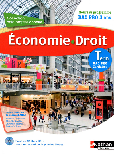 Économie – Droit Term – Bac Pro Tertiaire Voie Professionnelle Livre de l’élève