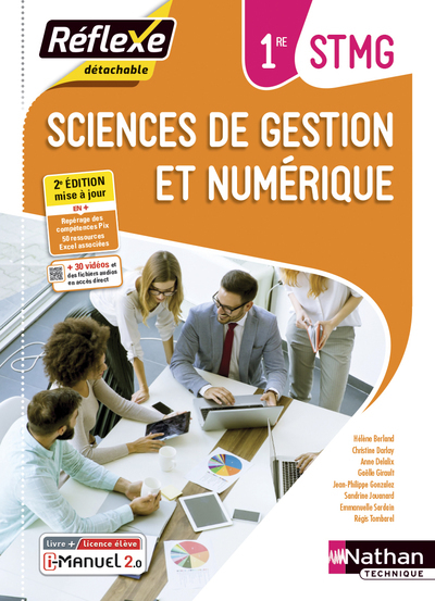 Sciences de gestion et numérique 1ère STMG (Pochette Réflexe) Livre + licence élève – 2021