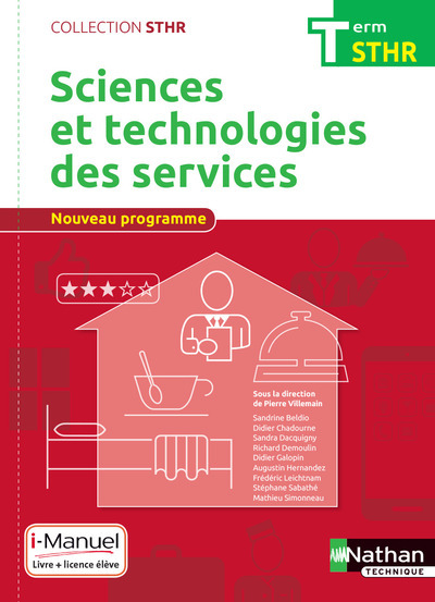 Sciences et technologies des services Term (STHR) Livre + licence élève – 2017