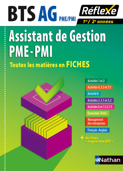BTS AG Assistant de gestion PME-PMI – Toutes les matières en Fiches N 10 – 2016