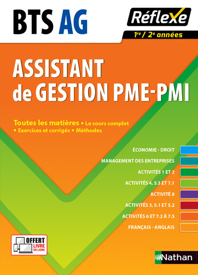 BTS Assistant de gestion PME-PMI – Toutes les matières réflexe N 13 – 2016