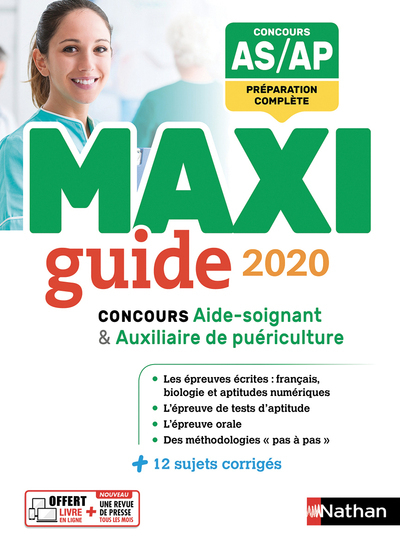 Maxi guide 2020 – Concours aide-soignant/auxiliaire de puériculture – (Maxi guide) – 2019