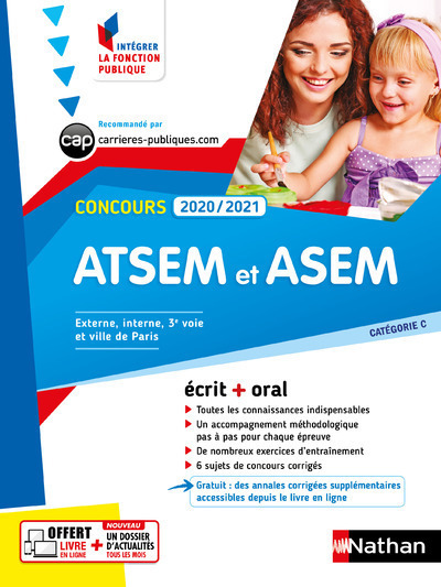 Concours ATSEM et ASEM 2020-2021 – Ecrit + Oral – N16 – Catégorie C – (IFP) 2020