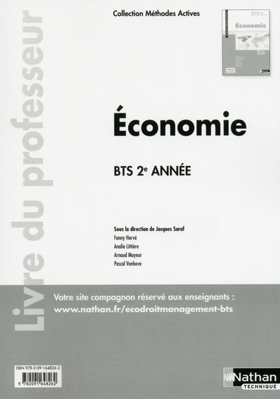 Economie BTS 2e année (Méthodes actives) Professeur 2017