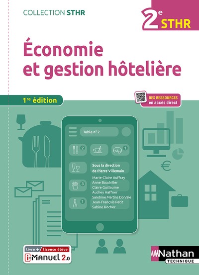 Economie et Gestion Hôtelière – 2ème année (STHR) Livre + licence élève – 2022