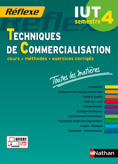 Toutes les matières IUT Techniques de Commercialisation – Semestre 4 Réflexe IUT
