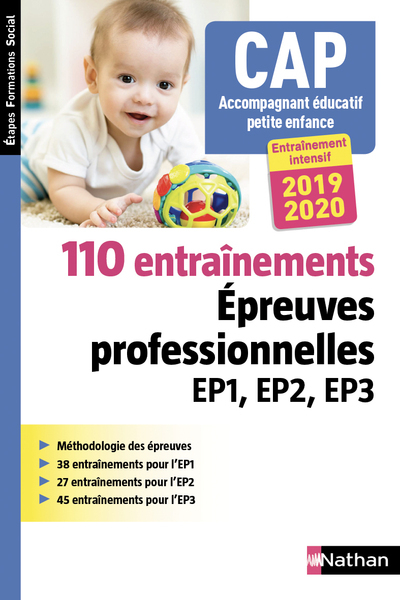 CAP Accompagnant éducatif petite enfance – 110 entraînements – EPR EP1 EP2 EP3 2019/2020 (EFS) 2018