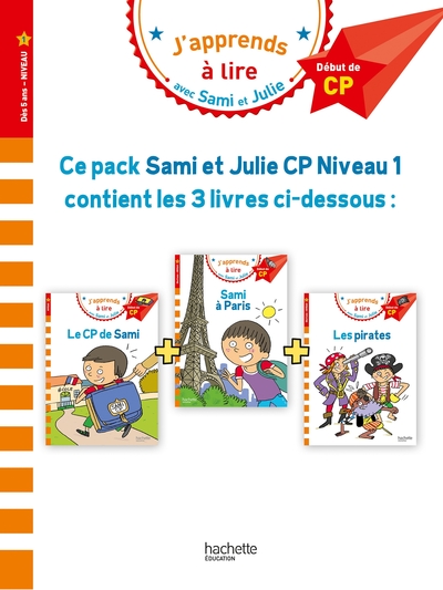 Sami et Julie CP Niveau 1 – Lot de 3 histoires
