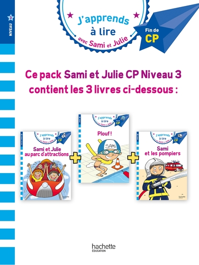 Sami et Julie CP Niveau 3 – Lot de 3 histoires