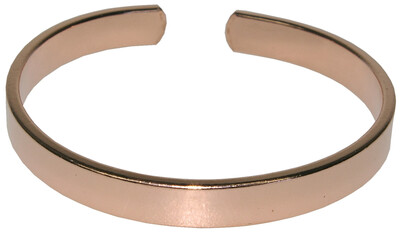 Bracelet cuivre Forme jonc plat Grand modèle