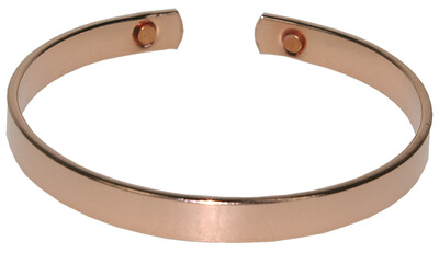 Bracelet cuivre avec Aimants Forme jonc plat Petit modèle