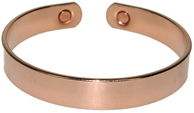Bracelet cuivre avec Aimants Forme jonc plat Grand modèle