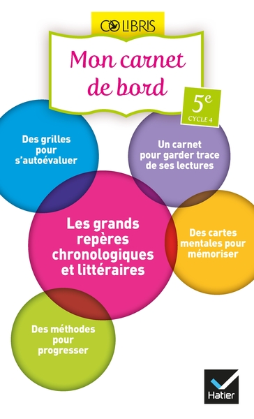 Pack 10 Hatier Colibris Mon carnet de bord 5e