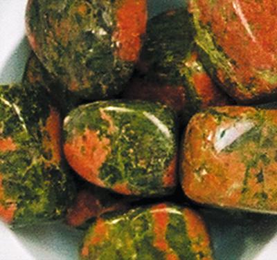 Lot de 10 pierres –  Unakite