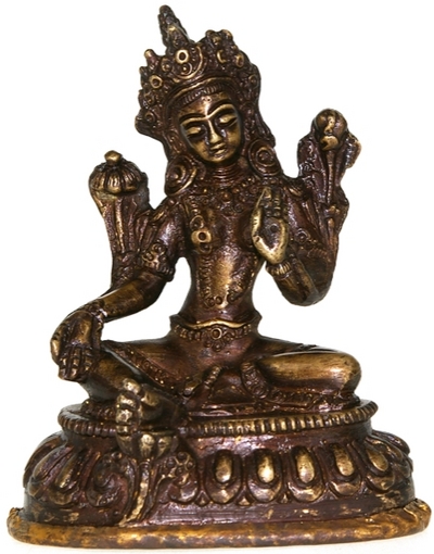 Statue indienne de Tara verte